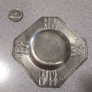 Vintage NORGE Small Pewter Tray